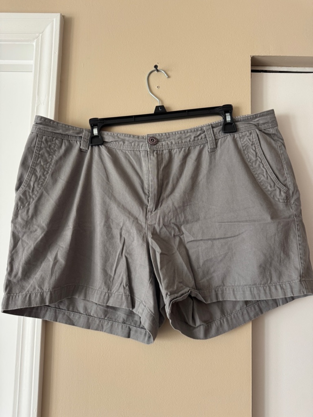 Natural Reflections Gray Casual Cotton Shorts